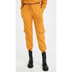 JONATHAN SIMKHAI Azalea Terry Sweatshirt Cargo Sweatpants - Xs Ochre